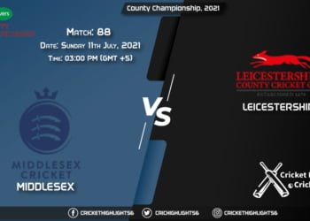 MID vs LEI, Live Scorecard, Match 88, July 11, 2021, Live Cricket Score, County Championship, 2021