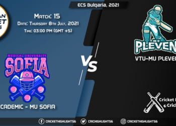 MUS vs PLE, Live Scorecard, Match 15, July 8, 2021, Live Cricket Score, ECS Bulgaria, 2021