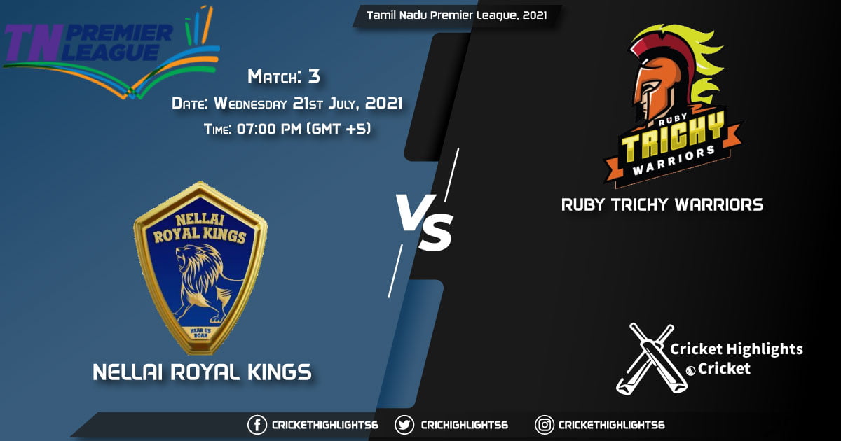 NRK vs RTW, Live Scorecard, Match 3, July 21, 2021, Live Cricket Score, Tamil Nadu Premier League, 2021