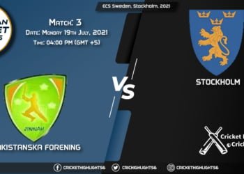 PF vs STO, Live Scorecard, Match 3, July 19, 2021, Live Cricket Score, ECS Sweden, Stockholm