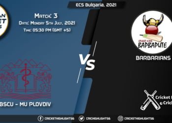 PLO vs BAR, Live Scorecard, Match 3, July 5, 2021, Live Cricket Score, ECS Bulgaria, 2021