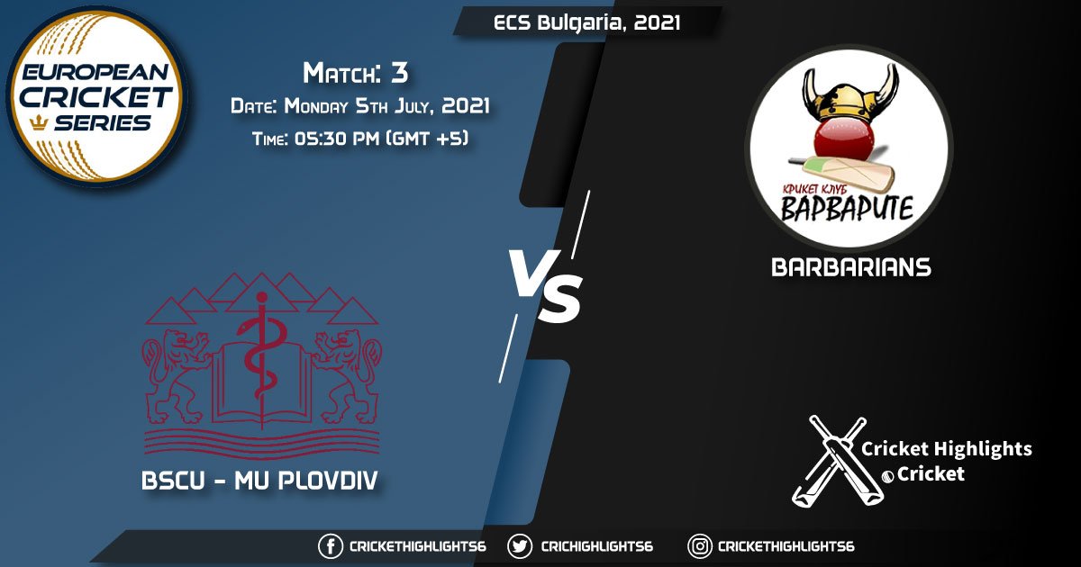 PLO vs BAR, Live Scorecard, Match 3, July 5, 2021, Live Cricket Score, ECS Bulgaria, 2021