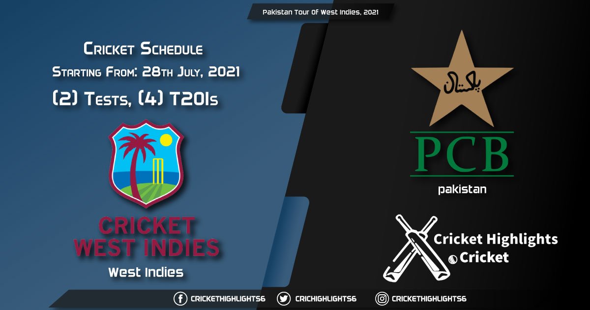 Pakistan Tour of West Indies, 2021 - Schedule, Fixture List, Match Timings, Live Score, Results, Venues, Teams and Squads