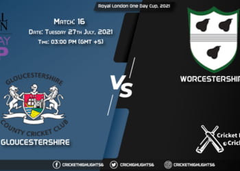 Royal London One-Day Cup, 2021 Live Match 16, GLO vs WOR LIVE Streaming for free, When, Where, How to Watch