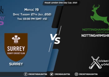 Royal London One-Day Cup, 2021 Live Match 19, SUR vs NOT LIVE Streaming for free, When, Where, How to Watch