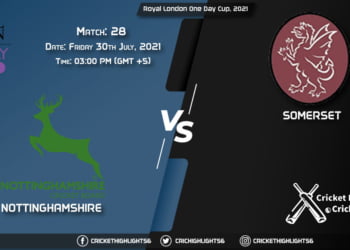 Royal London One-Day Cup, 2021 Live Match 28, NOT vs SOM LIVE Streaming for free, When, Where, How to Watch
