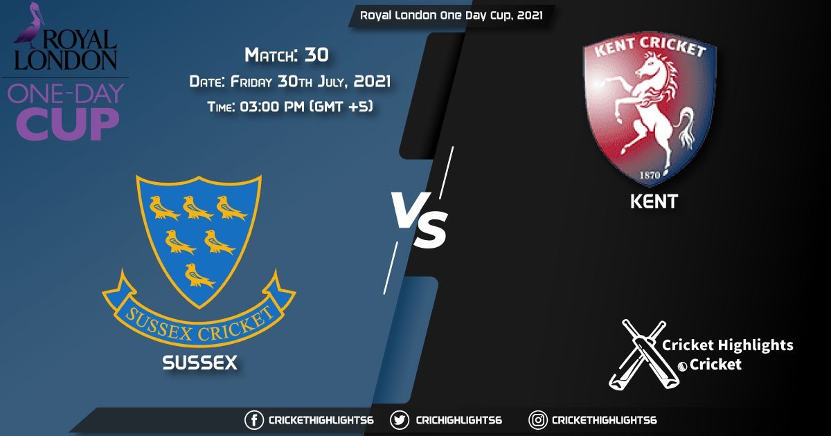 Royal London One-Day Cup, 2021 Live Match 30, SUS vs KEN LIVE Streaming for free, When, Where, How to Watch