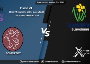 SOM vs GLA, Live Scorecard, Match 21, July 28, 2021, Live Cricket Score, Royal London One-Day Cup, 2021