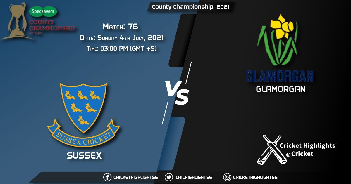 SUS vs GLA, Live Scorecard, Match 76th, July 4, 2021, Live Cricket Score, County Championship, 2021