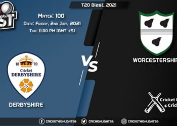 T20 Blast, 2021 Live Match 100, DER vs WOR LIVE Streaming for free, When, Where, How to Watch