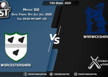 T20 Blast, 2021 Live Match 102, WOR vs WAS LIVE Streaming for free, When, Where, How to Watch