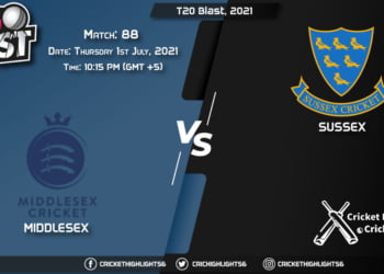 T20 Blast, 2021 Live Match 88, MID vs SUS LIVE Streaming for free, When, Where, How to Watch