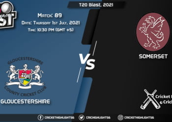 T20 Blast, 2021 Live Match 89, GLO vs SOM LIVE Streaming for free, When, Where, How to Watch