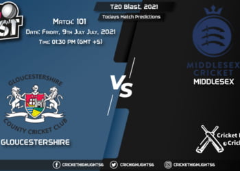 T20 Blast, 2021, Match 101 GLO vs MID, Playing 11 & Today's Match Predictions