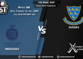 T20 Blast, 2021, Match 88 MID vs SUS, Playing 11 & Today's Match Predictions