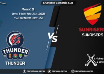THU vs SUN, Live Scorecard, Match 9, July 9, 2021, Live Cricket Score, Charlotte Edwards Cup, 2021