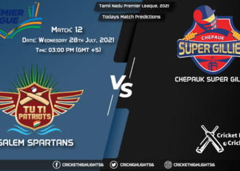 Tamil Nadu Premier League, 2021, Match 12 SS vs CSG, Playing 11 & Today's Match Predictions