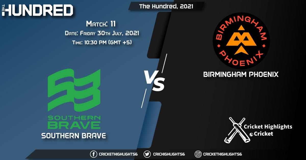 The Hundred, 2021 Live Match 11, SOB vs BPH LIVE Streaming for free, When, Where, How to Watch
