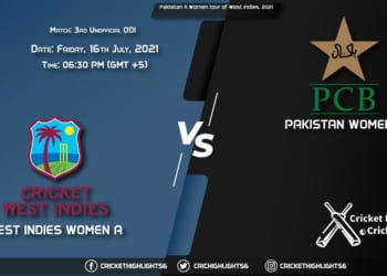 WI-W-A vs PK-W-A, Live Scorecard, Match 3rd Unofficial ODI, July 16, 2021, Live Cricket Score, Pakistan A Women tour of West Indies, 2021