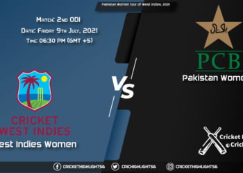 WI-W vs PK-W, Live Scorecard, Match 2nd ODI, July 9, 2021, Live Cricket Score, Pakistan Women tour of West Indies, 2021