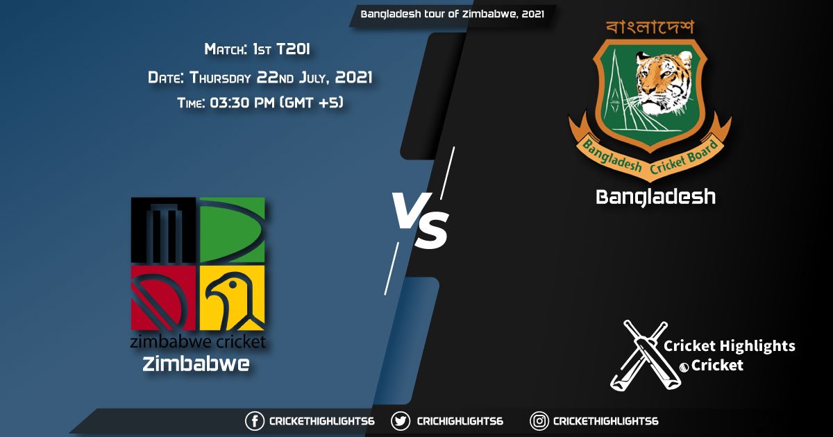 ZIM vs BAN, Live Scorecard, Match 1st T20I, July 22, 2021, Live Cricket Score, Bangladesh tour of Zimbabwe, 2021
