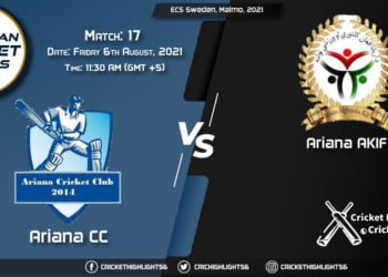 ARI vs AF, Live Scorecard, Match 17, August 6, 2021, Live Cricket Score, ECS Sweden, Malmo, 2021
