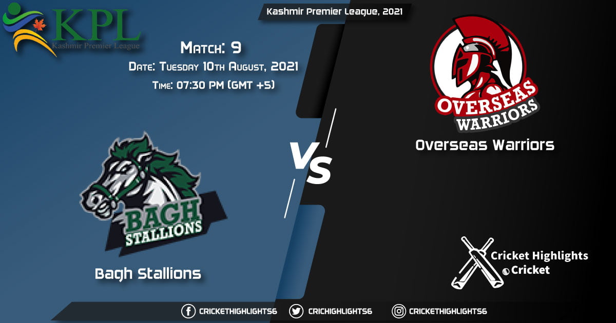 BS vs OW, Live Scorecard, Match 9, August 10, 2021, Live Cricket Score, Kashmir Premier League, 2021