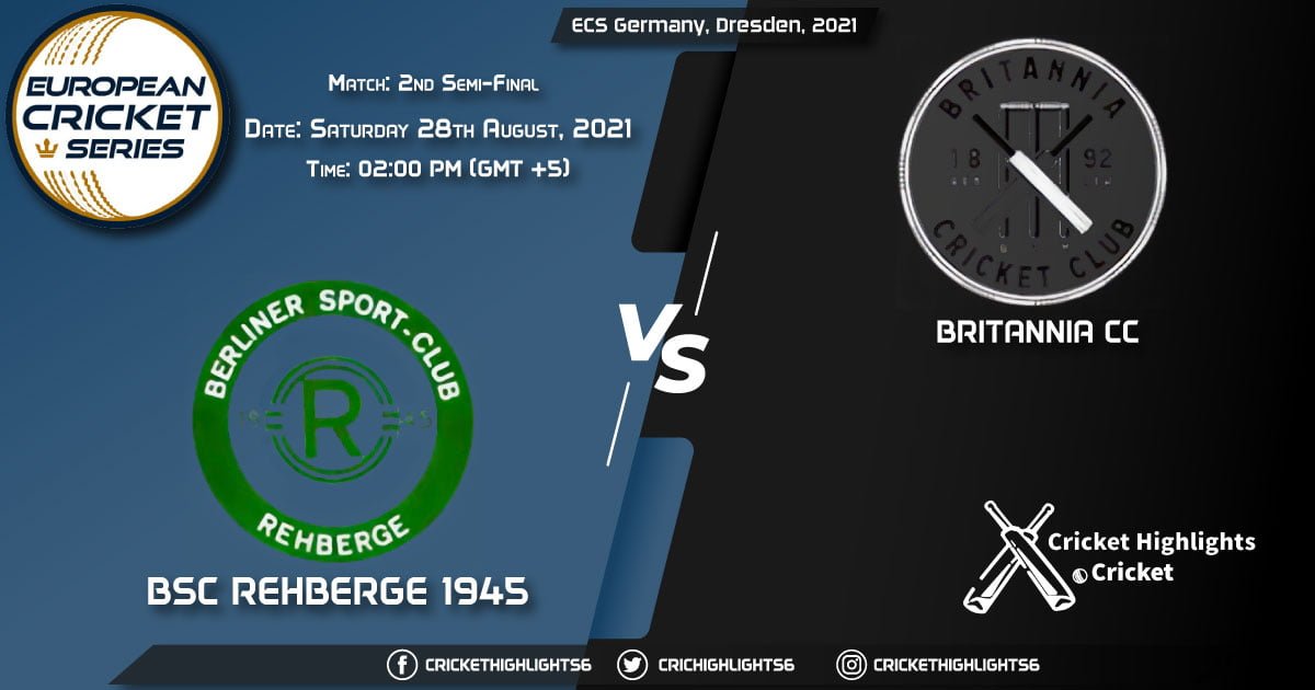 BSCR vs BRI, Live Scorecard, Match 2nd Semi Final, August 28, 2021, Live Cricket Score, ECS Germany, Dresden, 2021