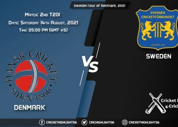 DEN vs SWE, Live Scorecard, Match 2nd T20I, August 14, 2021, Live Cricket Score, Sweden tour of Denmark, 2021