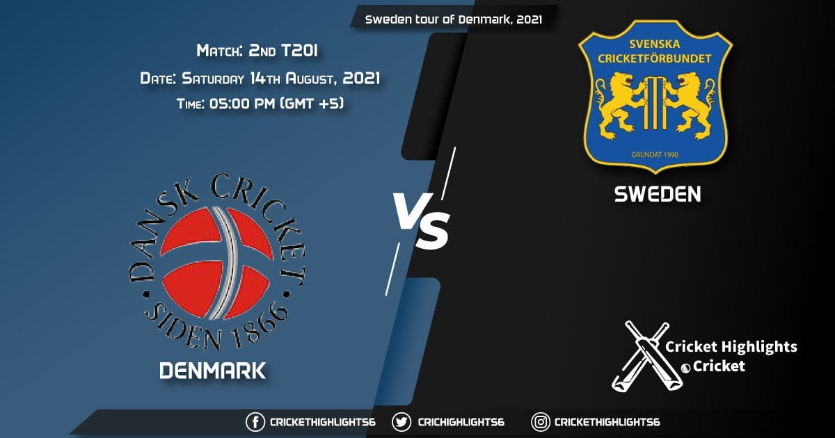 DEN vs SWE, Live Scorecard, Match 2nd T20I, August 14, 2021, Live Cricket Score, Sweden tour of Denmark, 2021