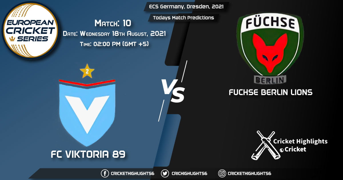 ECS Germany, Dresden, 2021, Match 10 VIK vs FBL, Playing 11 & Today's Match Predictions