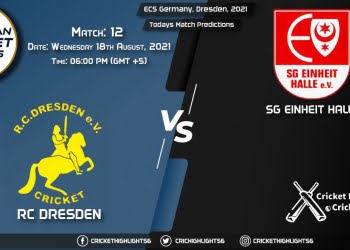 ECS Germany, Dresden, 2021, Match 12 RCD vs EIH, Playing 11 & Today's Match Predictions