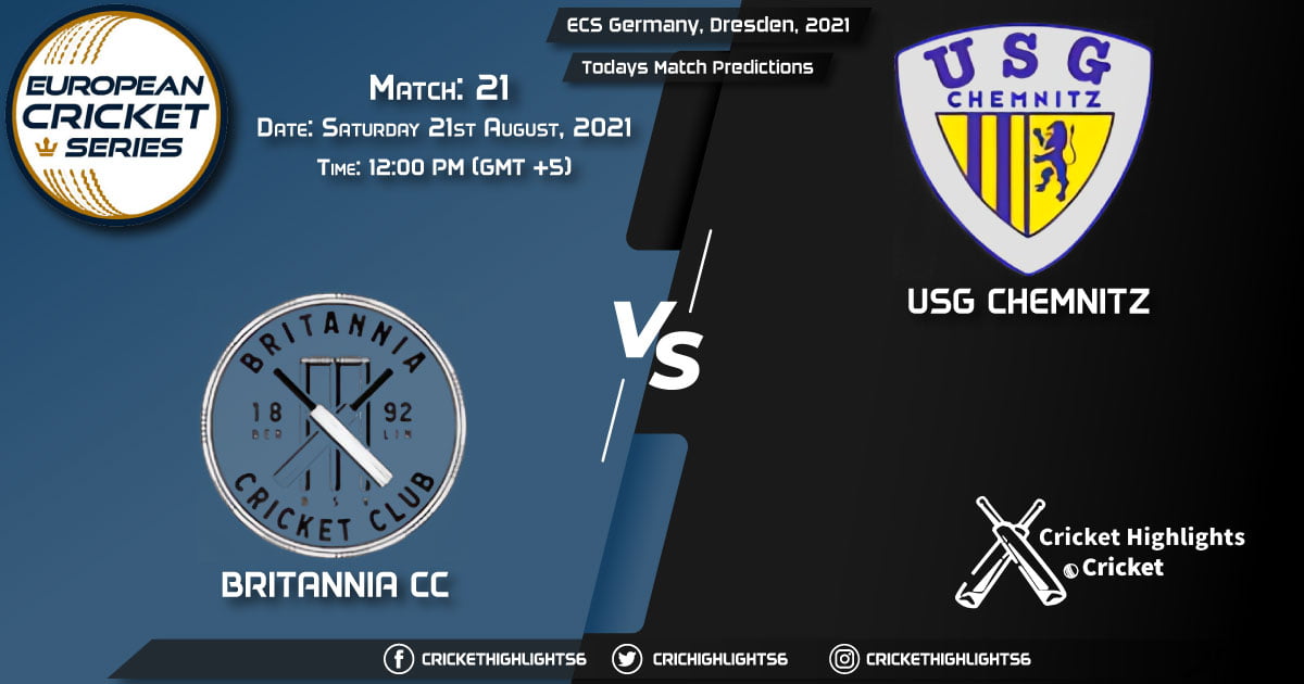 ECS Germany, Dresden, 2021, Match 21 BRI vs USGC, Playing 11 & Today's Match Predictions
