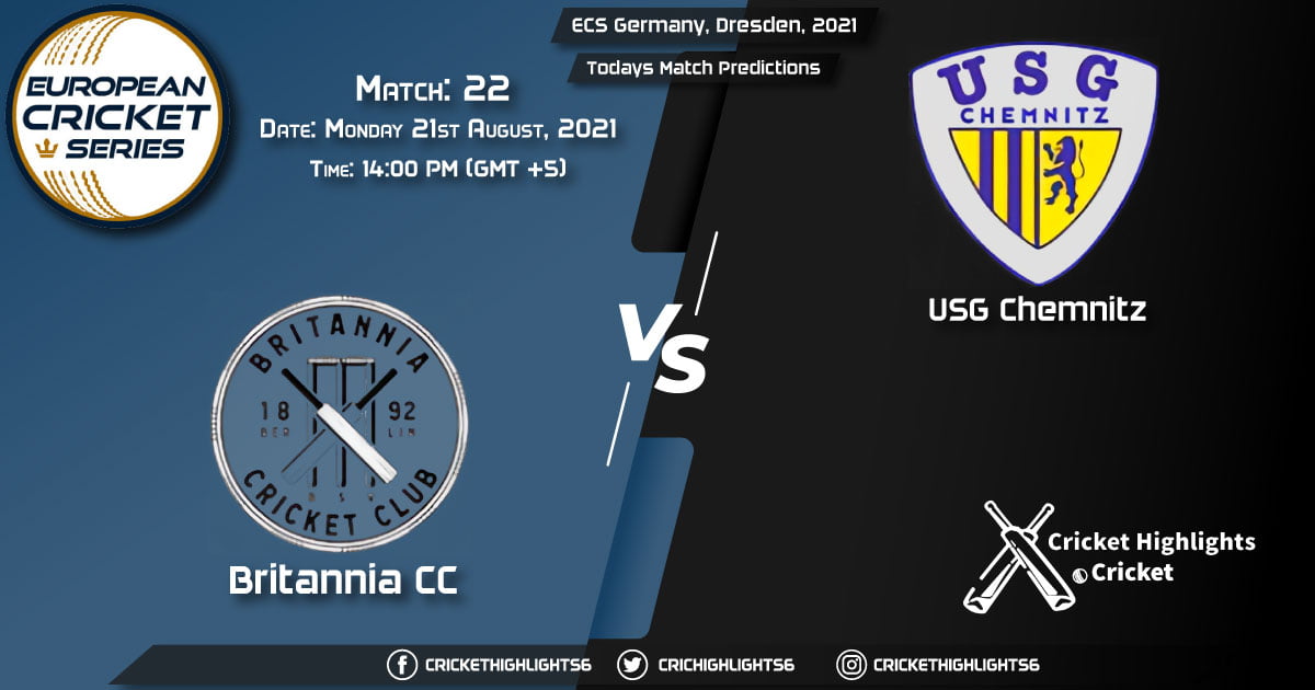 ECS Germany, Dresden, 2021, Match 22 BRI vs USGC, Playing 11 & Today's Match Predictions