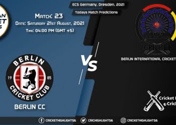 ECS Germany, Dresden, 2021, Match 23 BER vs BICA, Playing 11 & Today's Match Predictions