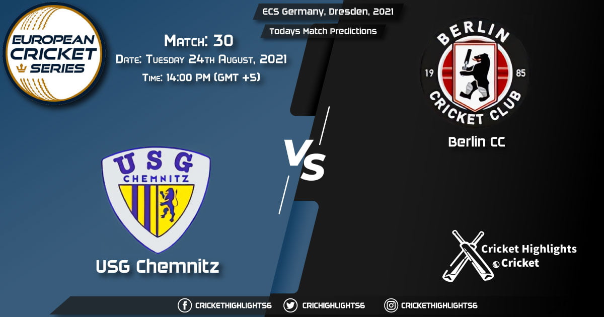 ECS Germany, Dresden, 2021, Match 30 USGC vs BER, Playing 11 & Today's Match Predictions