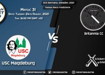 ECS Germany, Dresden, 2021, Match 31 USCM vs BRI, Playing 11 & Today's Match Predictions