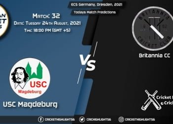 ECS Germany, Dresden, 2021, Match 32 USCM vs BRI, Playing 11 & Today's Match Predictions
