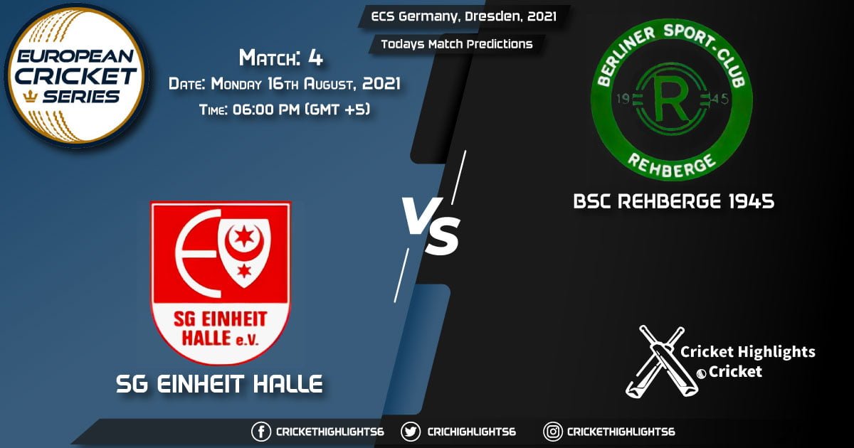 ECS Germany, Dresden, 2021, Match 4 EIH vs BSCR, Playing 11 & Today's Match Predictions