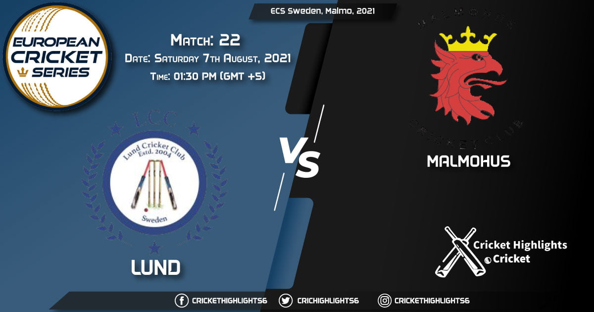 ECS Sweden, Malmo, 2021, Match 22 LCC vs MAM, Playing 11 & Today's Match Predictions