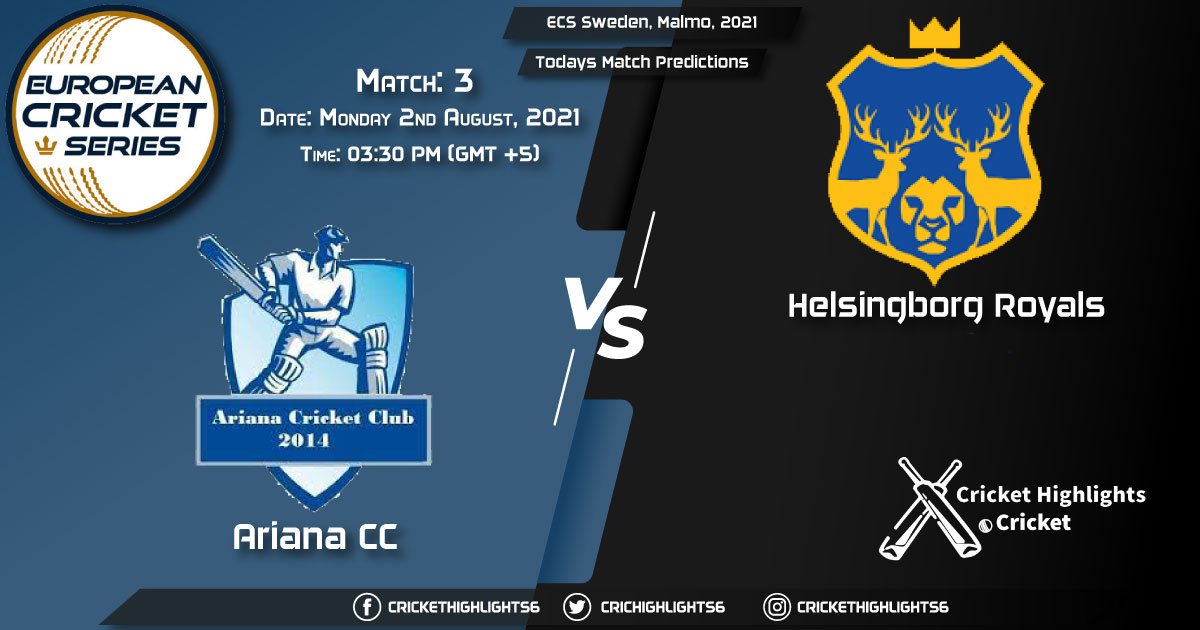 ECS Sweden, Malmo, 2021, Match 3 ARI vs HRO, Playing 11 & Today's Match Predictions