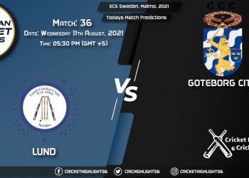 ECS Sweden, Malmo, 2021, Match 36 LND vs GOC, Playing 11 & Today's Match Predictions