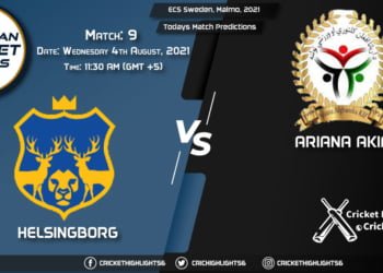 ECS Sweden, Malmo, 2021, Match 9 HRO vs AF, Playing 11 & Today's Match Predictions