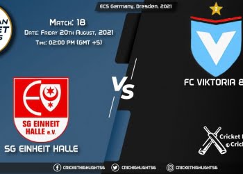 EIH vs VIK, Live Scorecard, Match 18, August 20, 2021, Live Cricket Score, ECS Germany, Dresden, 2021