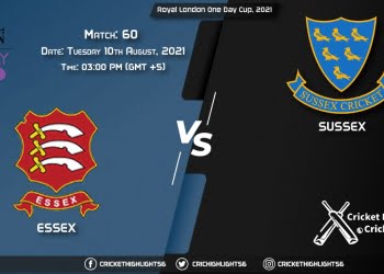 ESS vs SUS, Live Scorecard, Match 60, August 10, 2021, Live Cricket Score, Royal London One-Day Cup, 2021