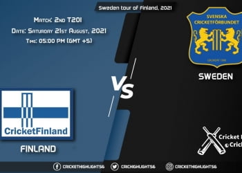 FIN vs SWE, Live Scorecard, Match 2nd T20I, August 21, 2021, Live Cricket Score, Sweden tour of Finland, 2021