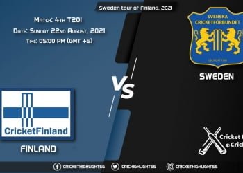 FIN vs SWE, Live Scorecard, Match 4th T20I, August 22, 2021, Live Cricket Score, Sweden tour of Finland, 2021