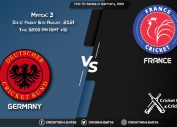 GER vs FRA, Live Scorecard, Match 3, August 6, 2021, Live Cricket Score, T20I Tri-Series in Germany, 2021