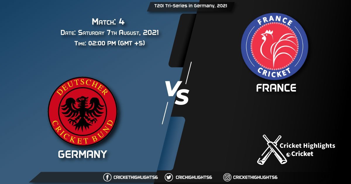 GER vs FRA, Live Scorecard, Match 4, August 7, 2021, Live Cricket Score, T20I Tri-Series in Germany, 2021