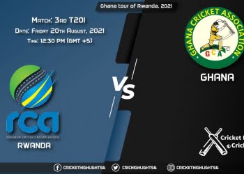 Ghana tour of Rwanda, 2021 Live Match 3rd T20I, RWA vs GHA LIVE Streaming for free, When, Where, How to Watch